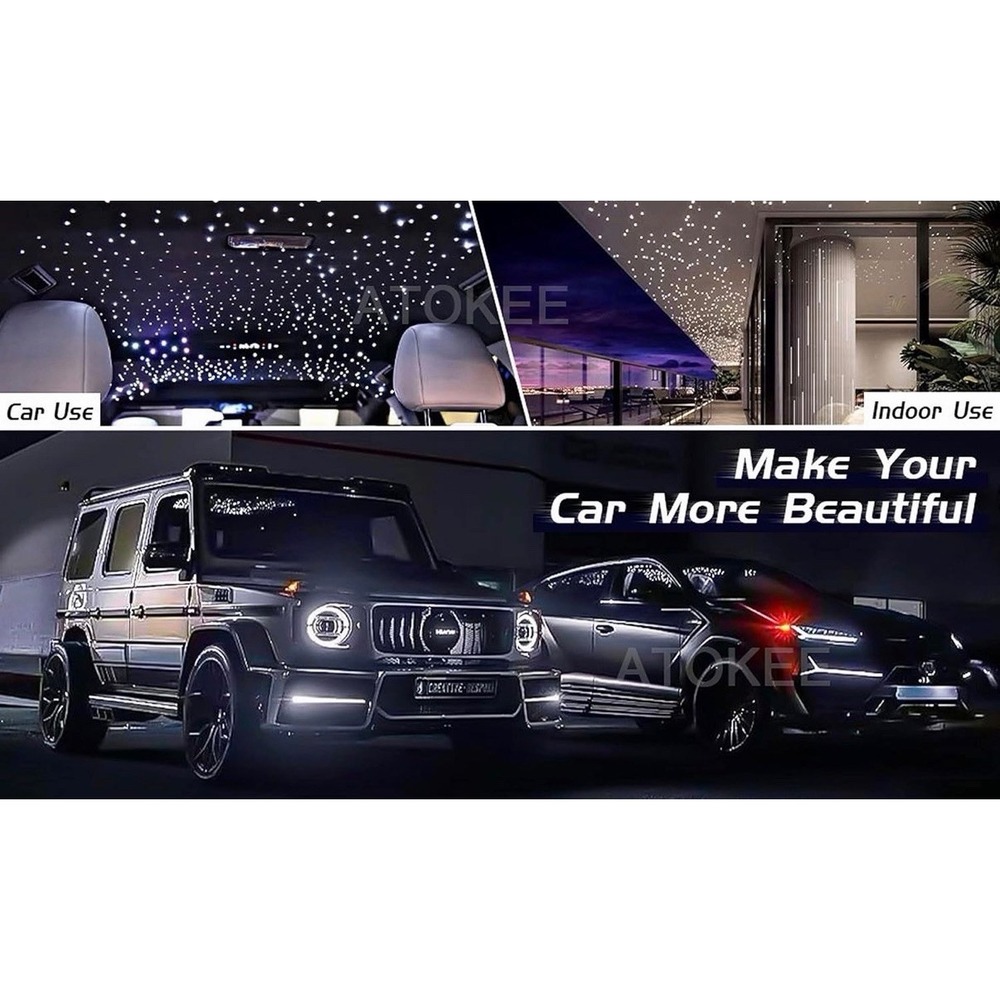 Headliner Kit Shooting Stars RGB Fiber Optic Lights Headliner Kit for Truck SUV - Picture 4 of 6
